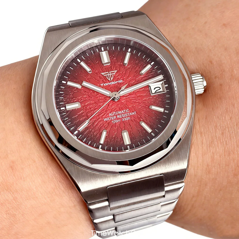 Tandorio Miyota8215 Asia2824 Automatic Watch for Men Mechanical Textured Dial Luminous 10BAR Waterproof Sapphire Crystal 40mm