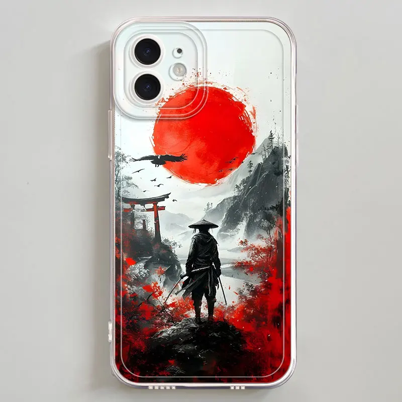 Creative Warrior Art Case for iPhone XR 17 Air 13 12 11 Pro Max 16e XS 7 8 SE 15 14 16 Plus Soft Cover