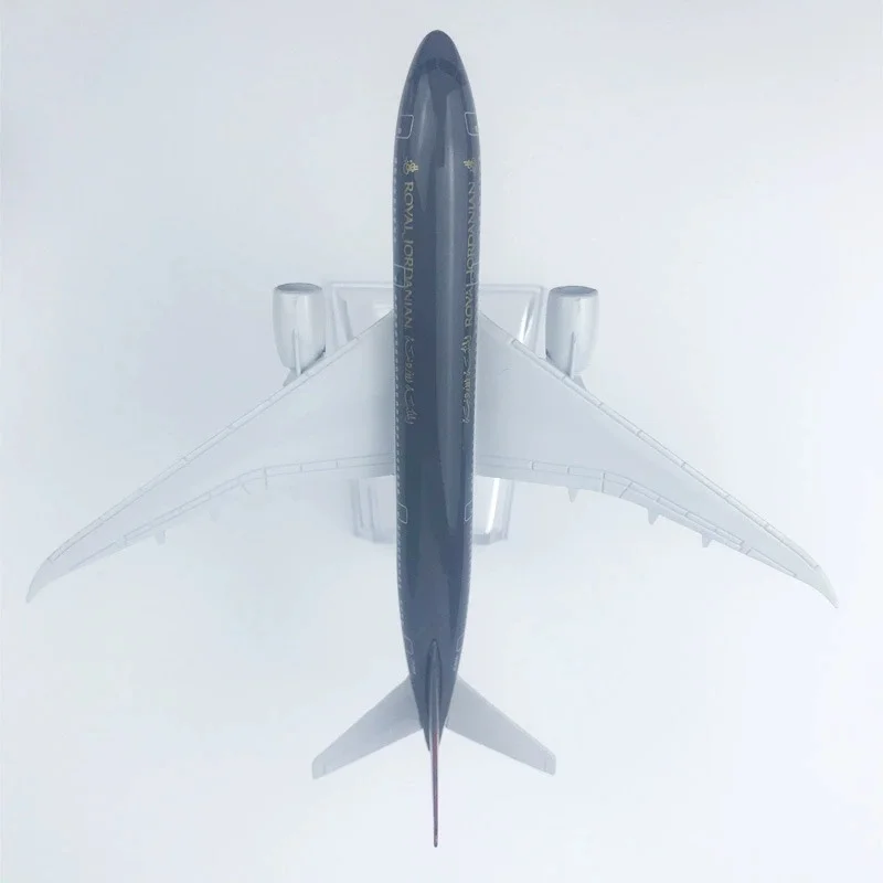 

Souvenir Plane 16cm Royal Jordanian B787 Aircraft Diecast Metal 1/400 Scale Planes Model Home decoration Collected Gift By