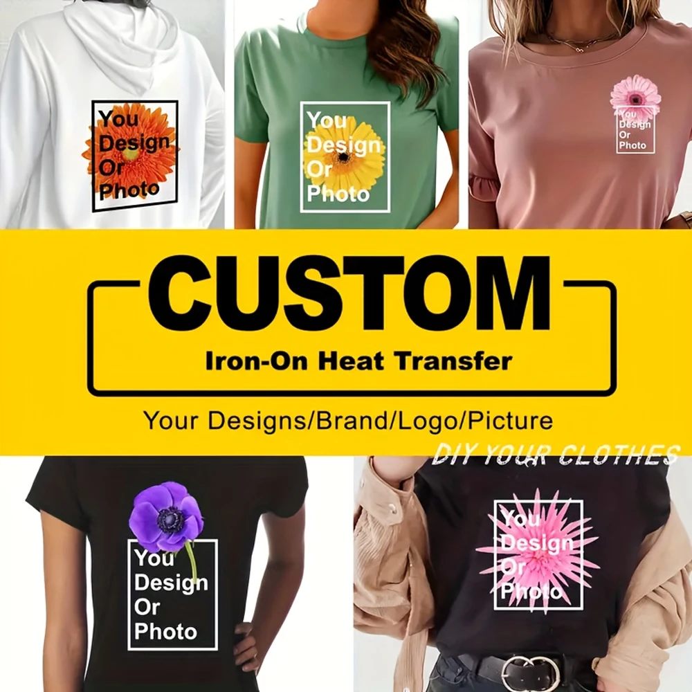 

Новая персонализированная термопереносная наклейка DTF, многоразмерная дополнительная фотопечать «сделай сам», подходит для футболок и подушек