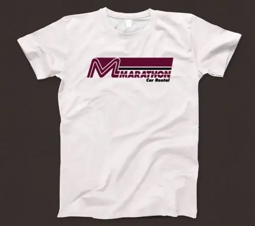 Marathon Car Rental T Shirt 862 Retro White