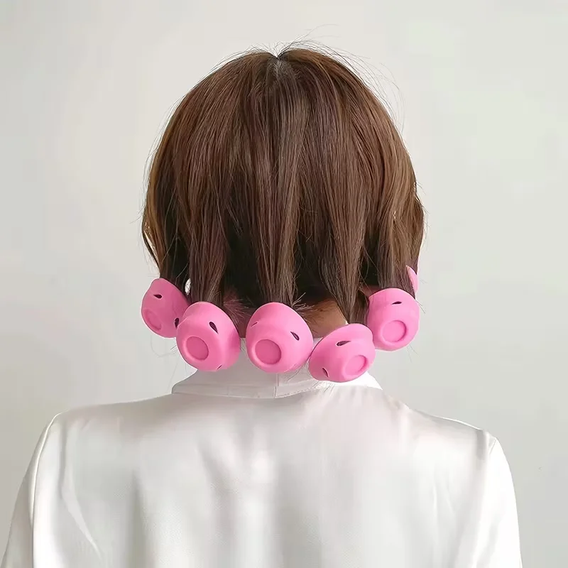 

10pcs Women Mushroom Roll Manual No Heat Hair Curler for All Hair-Types-No Heat Hair Curler for Styling with Perm