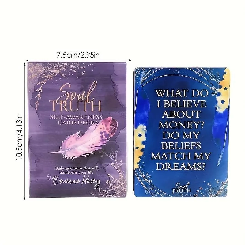 1 Box Soul Truth Self-awareness Tarot Cards for Family Holiday Party Favor Playing Board Games Cards Tarot Pack