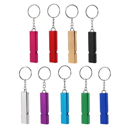 Pet Dog Training Whistle Aluminum Two-tone Training Whistle Cats Birds Training Tool for Recall Barking Control Survival Whistle