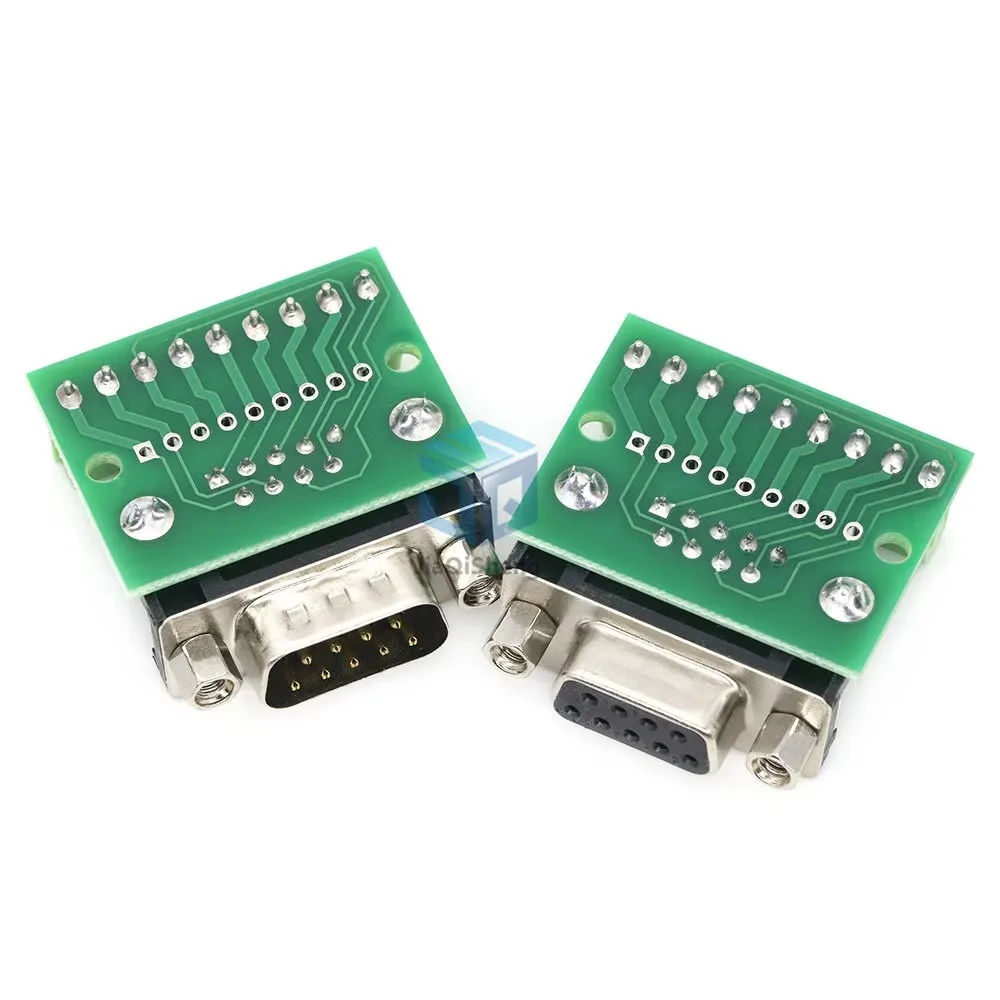 Db9 macho fêmea adaptador sinaliza o módulo terminal rs232 rs485 serial ao terminal 9-pino 9-furo conector