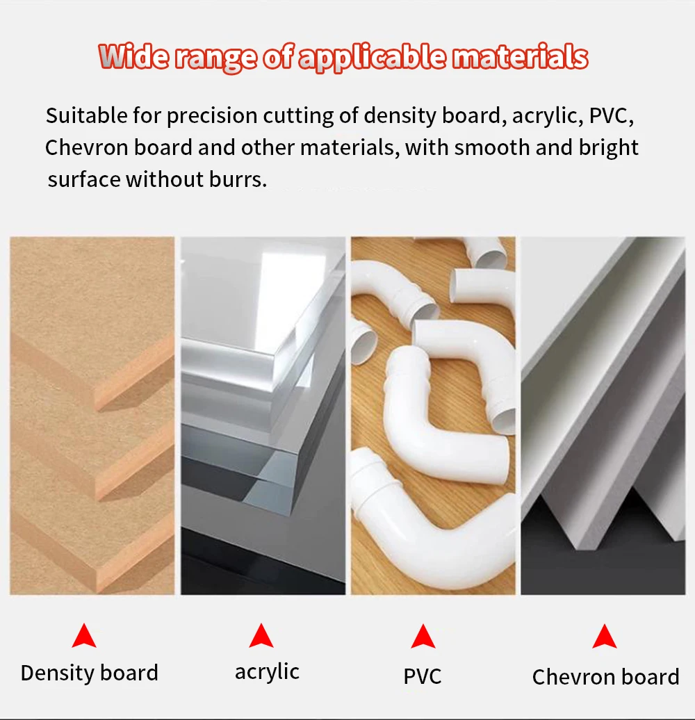 مطحنة نهاية سبائك كربيد فلوت واحدة من KARBEIDE لمعالجة الخشب عالية السرعة والأكريليك والبولي فينيل كلوريد وMDF والبلاستيك وما إلى ذلك