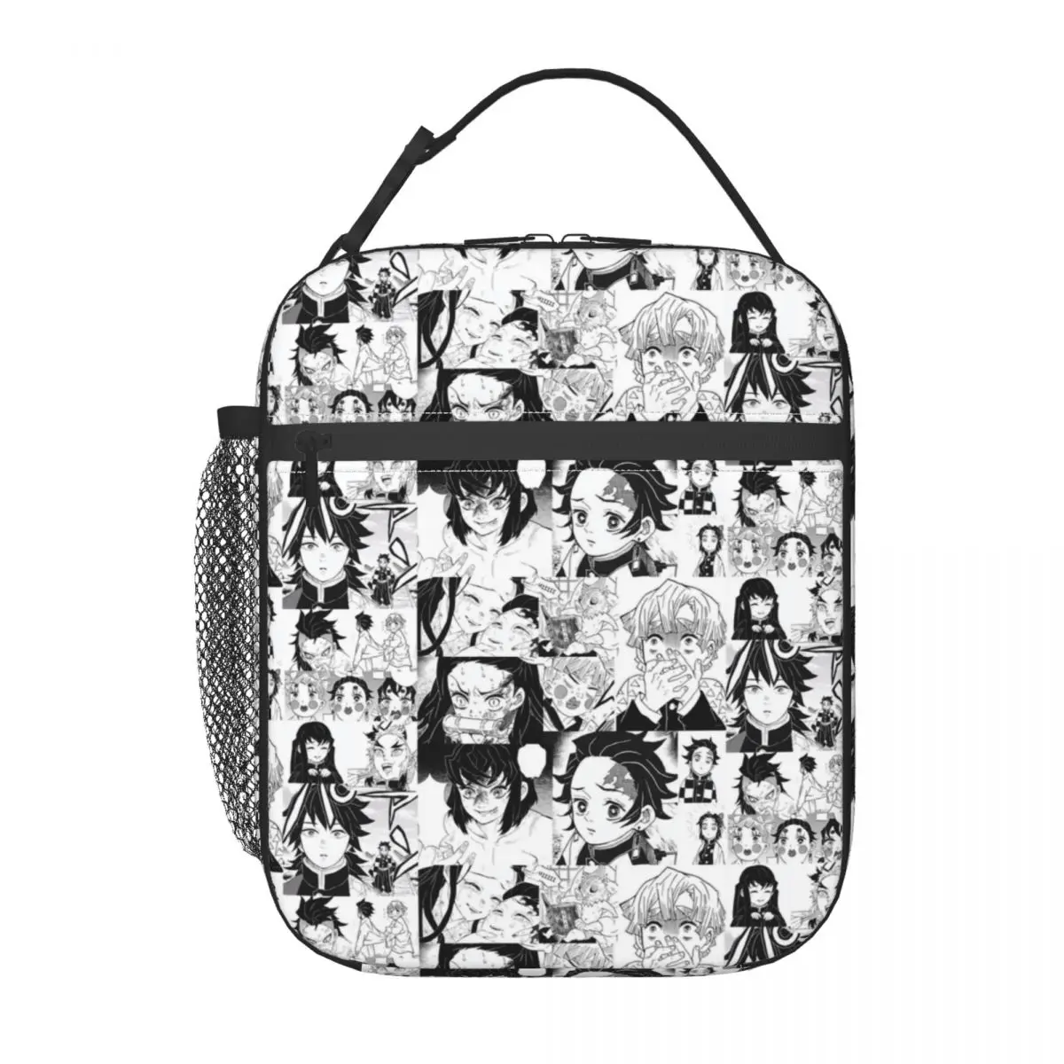 Custom Anime Thermal Insulated Lunch Bag Demon S-Slayer Portable Lunch Tote for School Office Outdoor Multifunction Food Box view 2