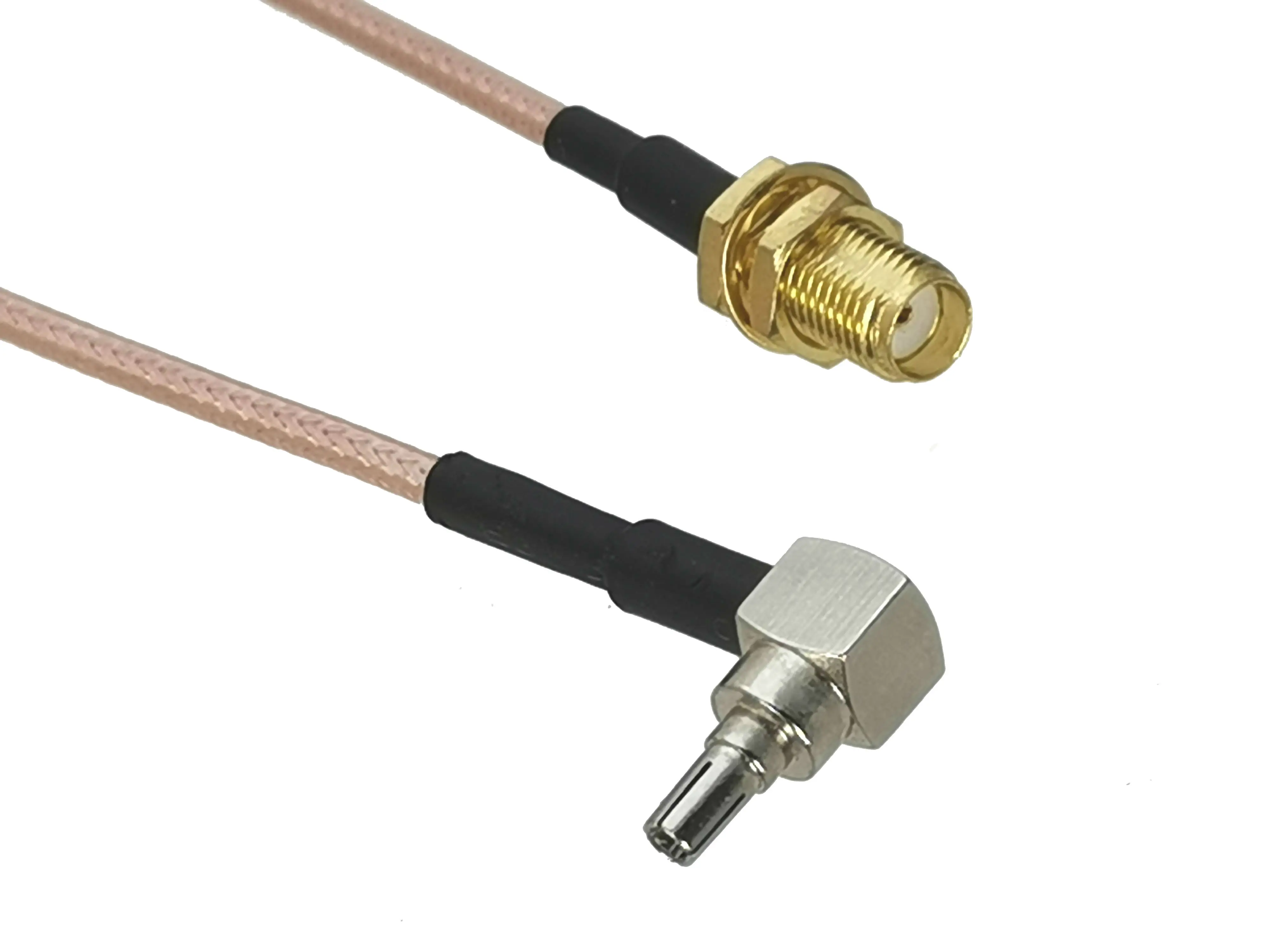 SMA Female Jack Bulkhead to CRC9 Right Angle Connector RG316 Pigtail Cable 4inch-3FT