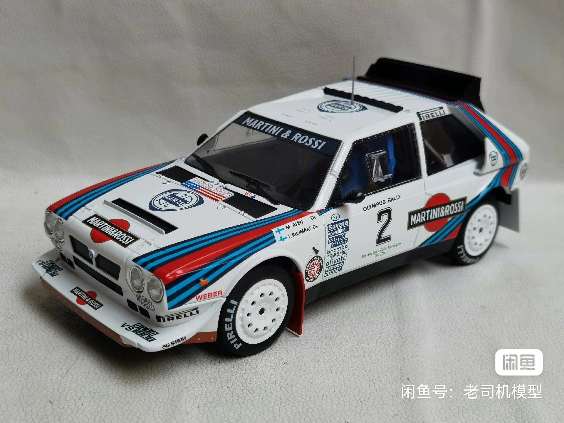 

Diecast IXO 1:18 Scale LANCIA DELTA S4 #2 MARTINI Lancia Martini Painted Racing Alloy Car Model Collectible Toy Gift Souvenir