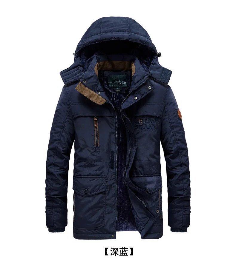 Parka invernale giacca a vento in pile cappotti di pelliccia caldi spessi uomo retrò con cappuccio Streetwear cappotti giacche antivento da uomo 5XL 6XL