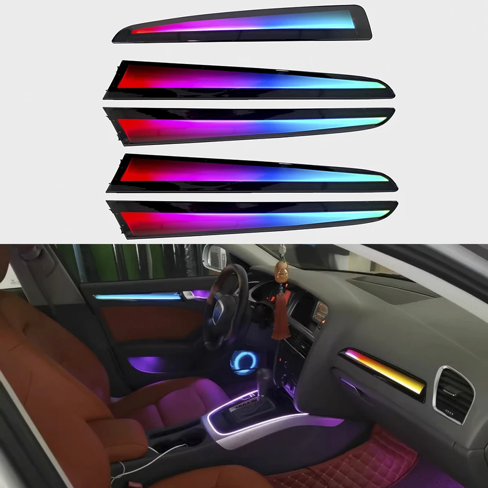 

Для Audi Q5 2009-2017 комплект окружающего освещения, дверная панель, башня для ног и декоративное освещение, комплект внутренних ламп для настроения