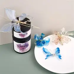 40/100ml UV DIP Resin Glue Transparency Quickly Drying Clear Flower Making Liquid High Gloss UV DIP Resin Jewelry Crafts Making