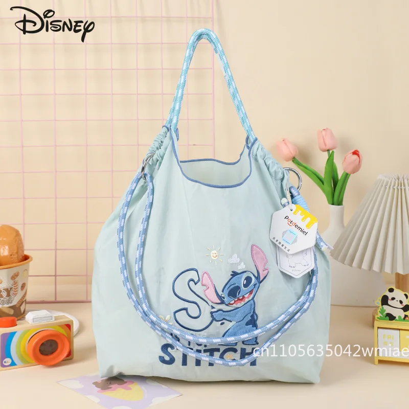 Nowa damska torebka Disney, modna, wysokiej jakości damska torba crossbody, jednolity kolor, uniwersalna, duża pojemność, torba na zakupy dla dziewcząt.