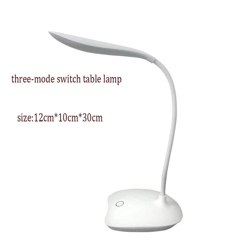 3 Mode Flexible Table Reading Light USB Charging Lamps Touch Sensor Dimmable