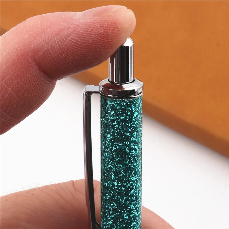 جديد 6 ألوان عصرية مشرق الجسم مكتب الأعمال قلم حبر جاف لوازم الطلاب المدرسية #5