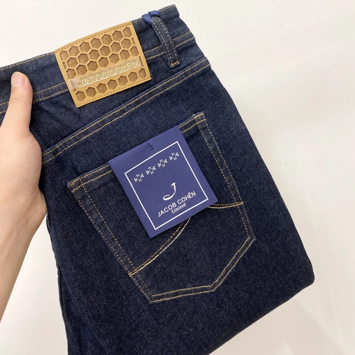 

Мужские джинсы Waed Casual из денима, прямого кроя, легкие, класса люкс, эластичные, новые, со средней посадкой, на молнии, на все сезоны