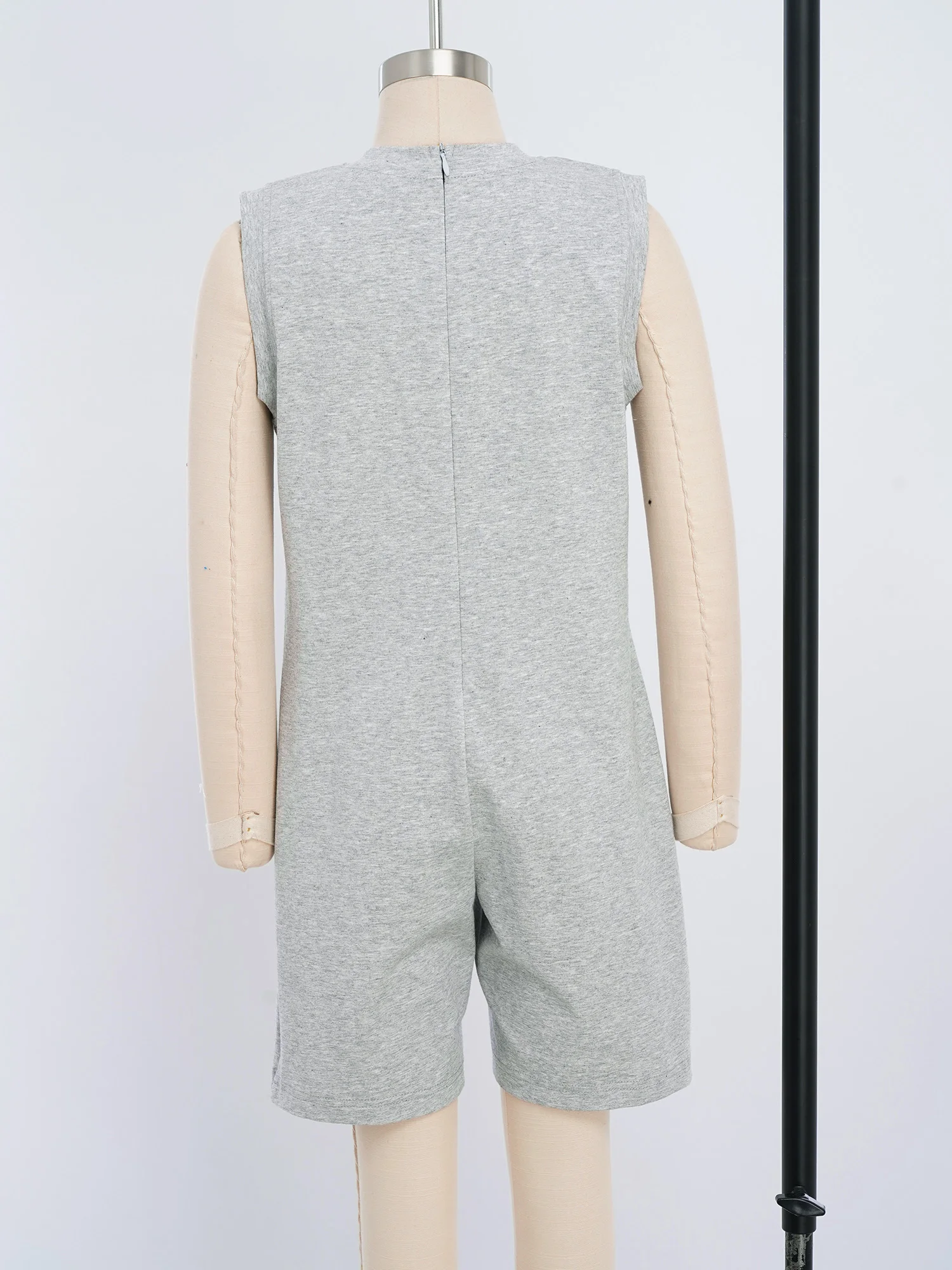 Special Needs Adaptive Clothing for Children Long Sleeve Full Length Back Zipper Solid Color Jumpsuit Boys Girl Sleepwear 5