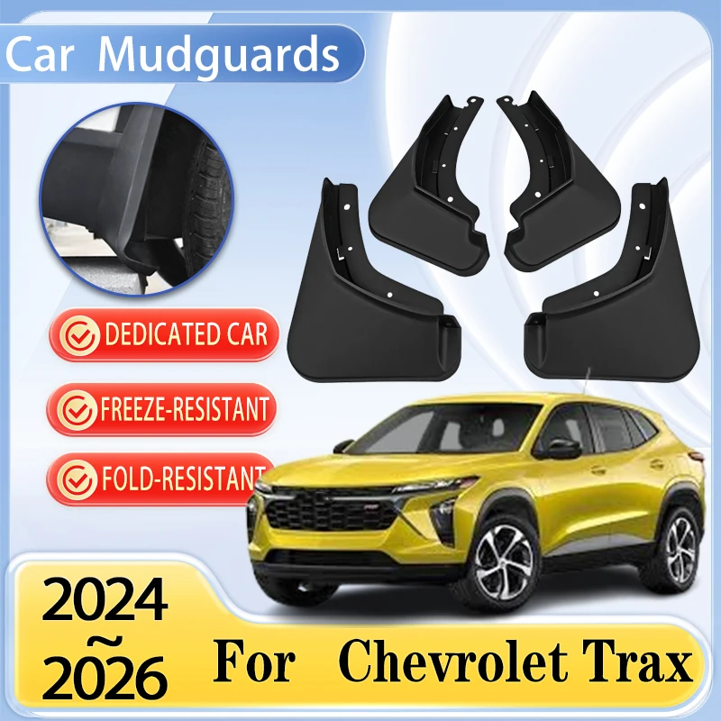 

4 PCS Car Mudguards For Chevrolet Trax MK2 2024 2025 2026 Anti-splash Mud Guard Flaps Splas Splash Guard Fenders Car Accessories