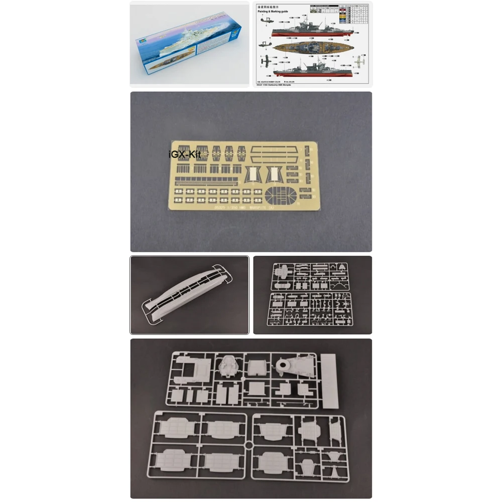 

Набор для сборки модели военного корабля Trumpeter 05325 HMS Battleship Warspite 1942, масштаб 1/350, пластиковый конструктор для хобби