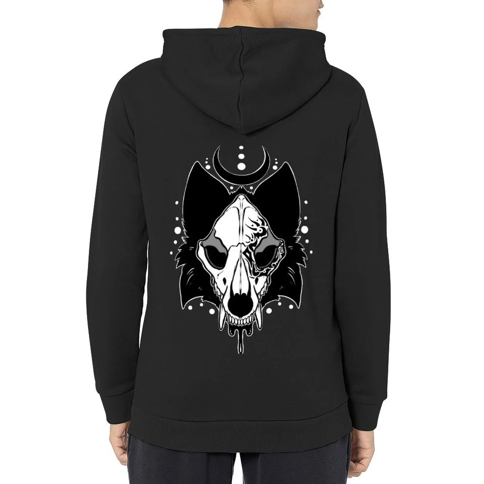 

Tribal Wolf Skull Hoodie autumn clothes men's clothing anime clothing mens clothes hoodie man