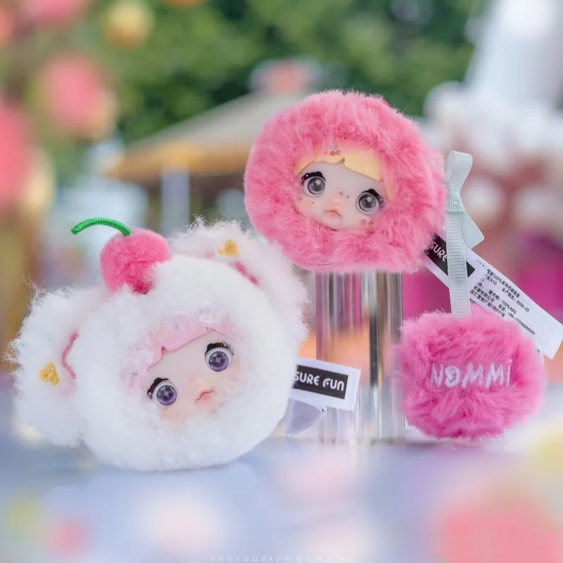 Nommi Baby 100% serie dulce caja ciega Linda muñeca de Anime Nommi Mibao bolsa sorpresa llavero colgante de felpa de vinilo caja misteriosa de juguete