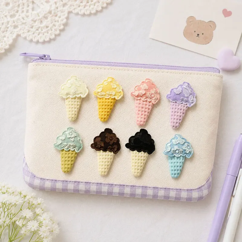 40 Stück Eiscreme-förmige DIY-Applikationen für Haarspangen, Stirnbänder, Kleidung, Taschen, Hutdekorationen – Detail 5