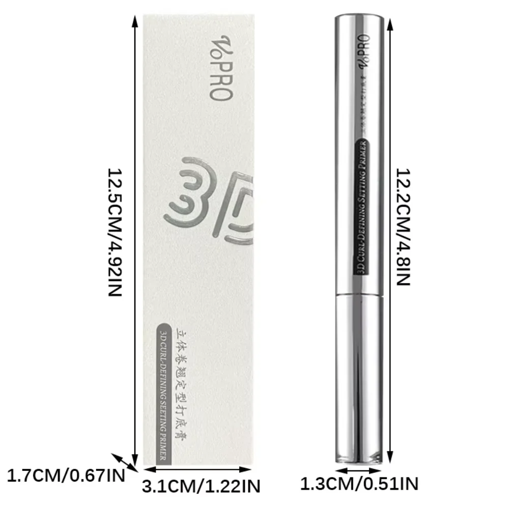 Rímel de tubo metálico à prova d'água, fibra de seda preta, ondulação longa, não agarradora, extensões de cílios, maquiagem espiral para olhos