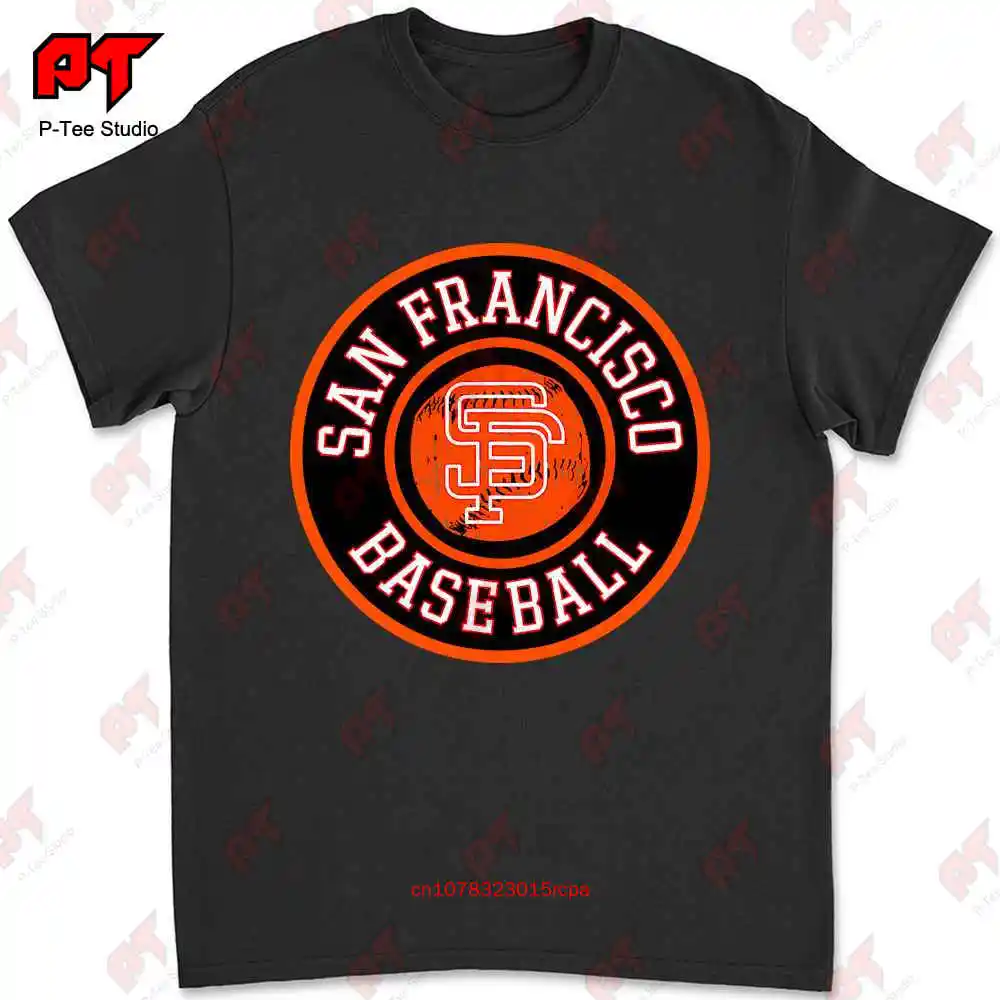 San Francisco Baseball Sf The City Badge Giant T-shirt Tee C8KN