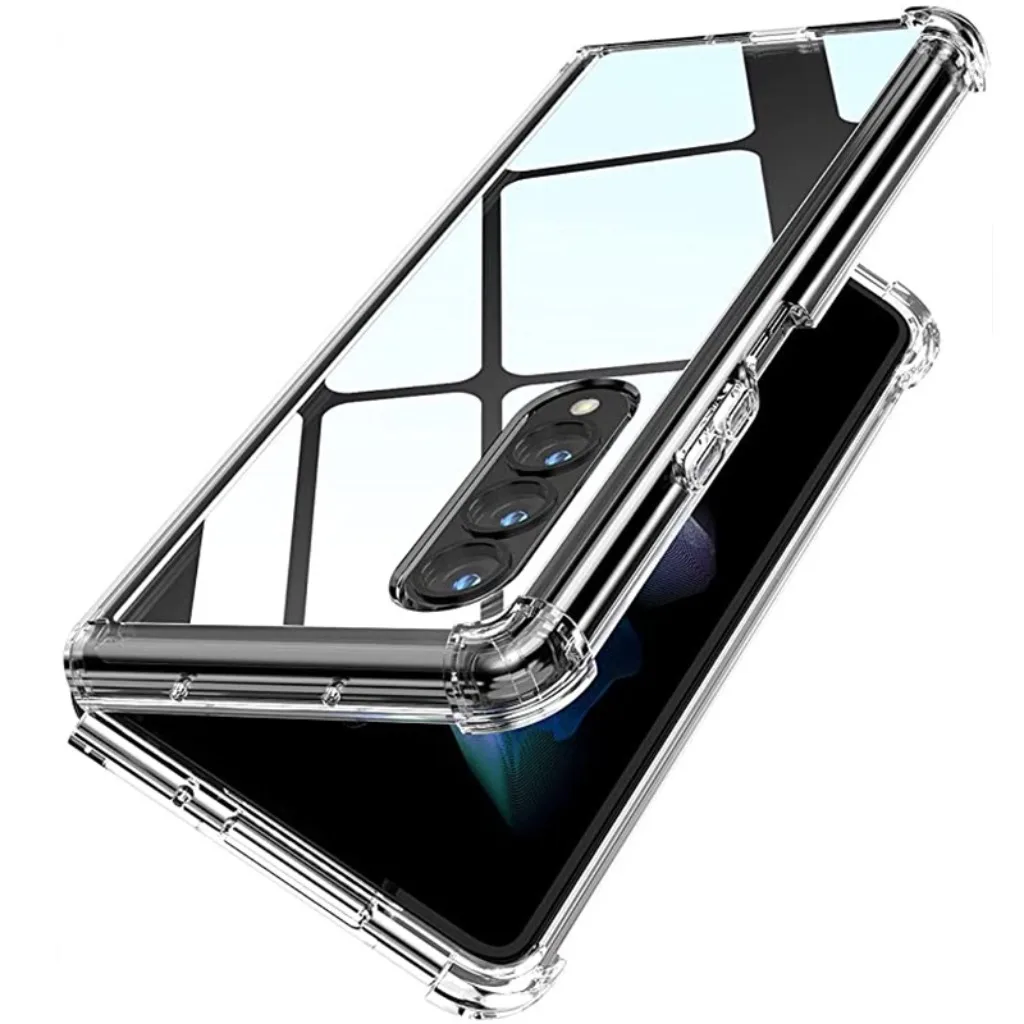 Cases Shockproof Soft Bumper TPU Case for Samsung Galaxy Z Fold Flip 5 4 3 2 / Fold 4 / Flip 4 / Fold 3 / Flip 3 / Fold 5 5G