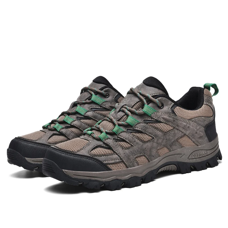 

New Arrival Mens Hiking Shoes Breathable Lace Up Trekking Shoes Male Outdoor Climbing Tourism Sneakers for Men Mountain Sneaker