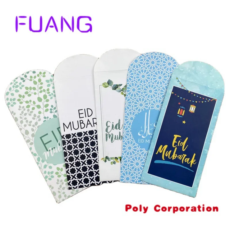 

Custom Full color printed custom logo festival money envelope eid envelopes