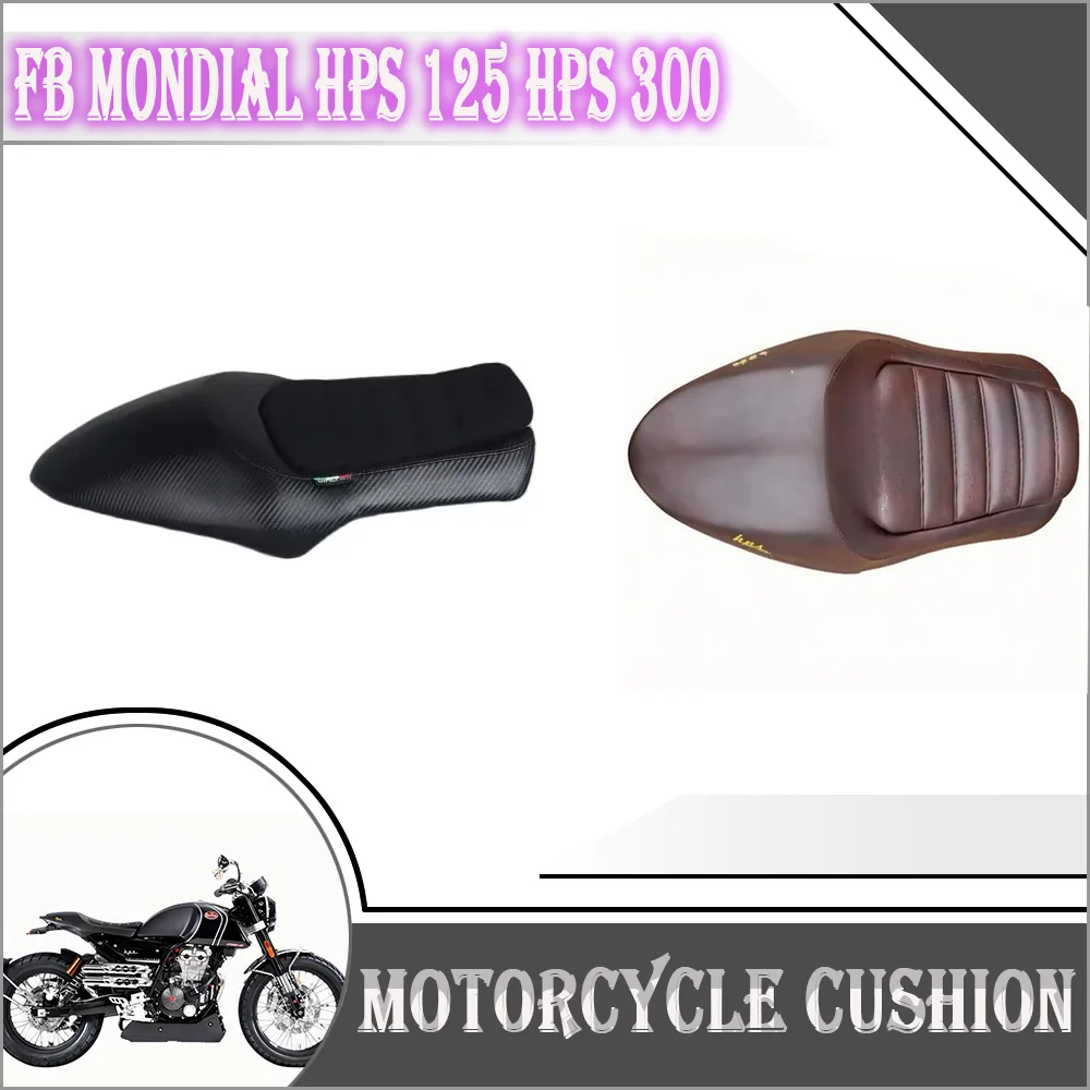

Seat Cover For FB Mondial HPS 125 HPS 300 HPS125 HPS300 Motorcycle Cafe Racer Seat Cover Custom Vintage Hump Saddle Retro HPS 1