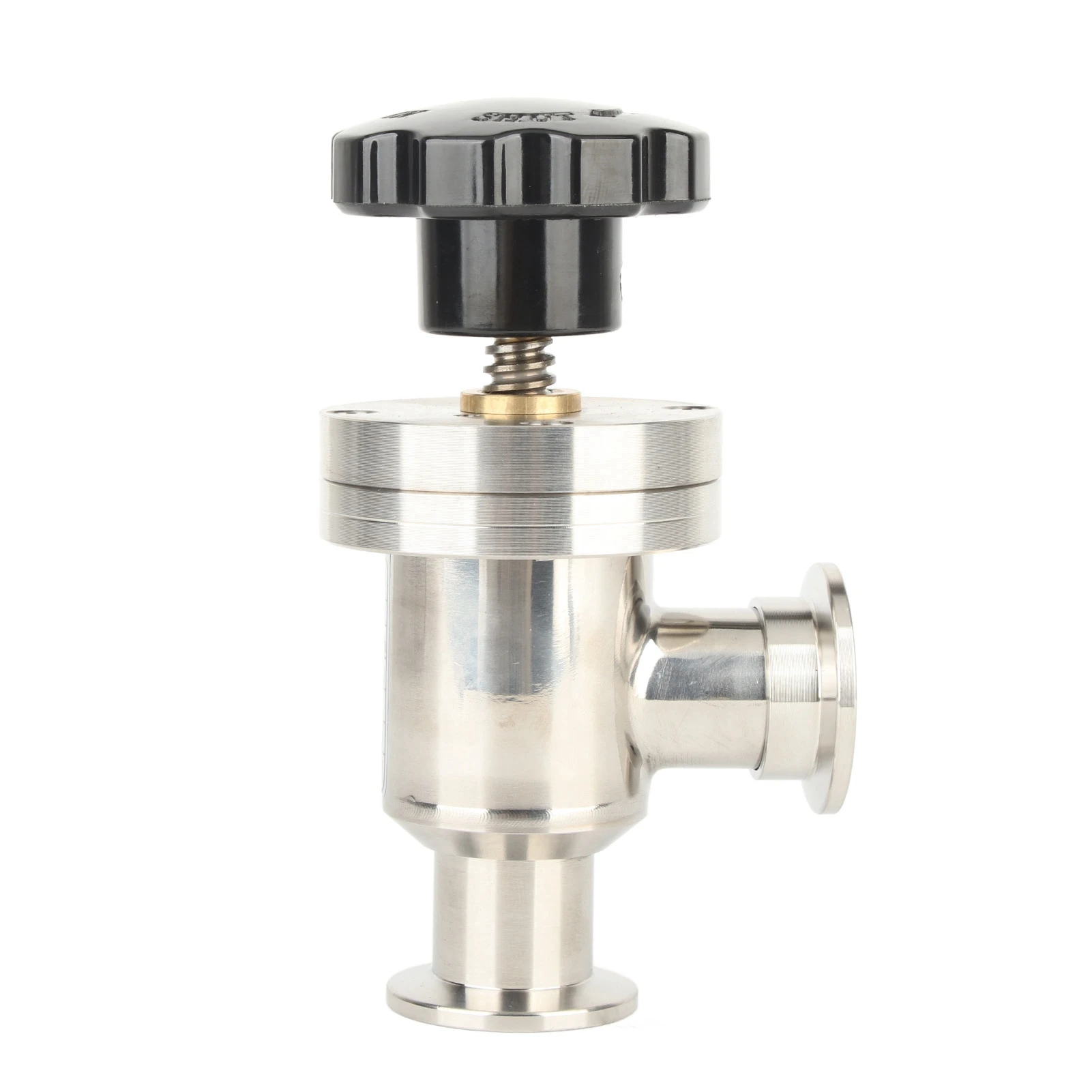 Vacuum Isolation Valve KF25 304 Stainless Steel High Vacuum Manual Right Angle Bellow Isolation Valve