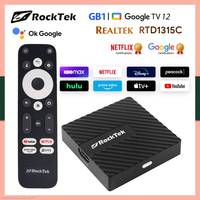 Netflix Google Certified TV Stick Mini BOX RockTek GB1 TV Dongle  Media Player Support Dolby Atmos Vision 2T2R Wifi BT5.0