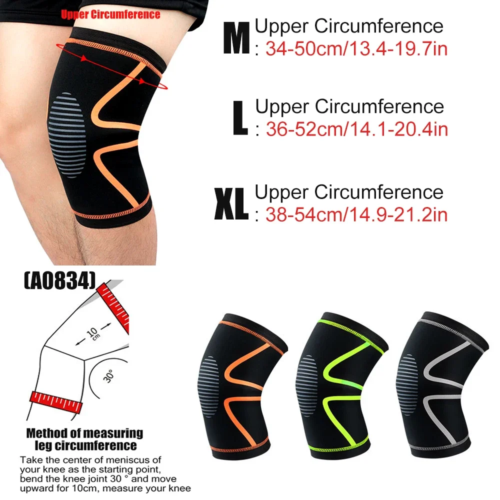 Knee Brace Support for Men Women, Knee Compression Sleeve for Running, Arthritis, Sports, Joint Pain Relief and Injury Recovery