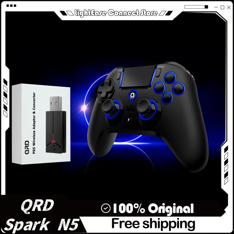 New Qrd Spark N5 Game Controller Wireless Dual Hall Linear Effect Joystick Trigger For Nintend Switch/Pc/Ps4/Ps3/Phone Handle