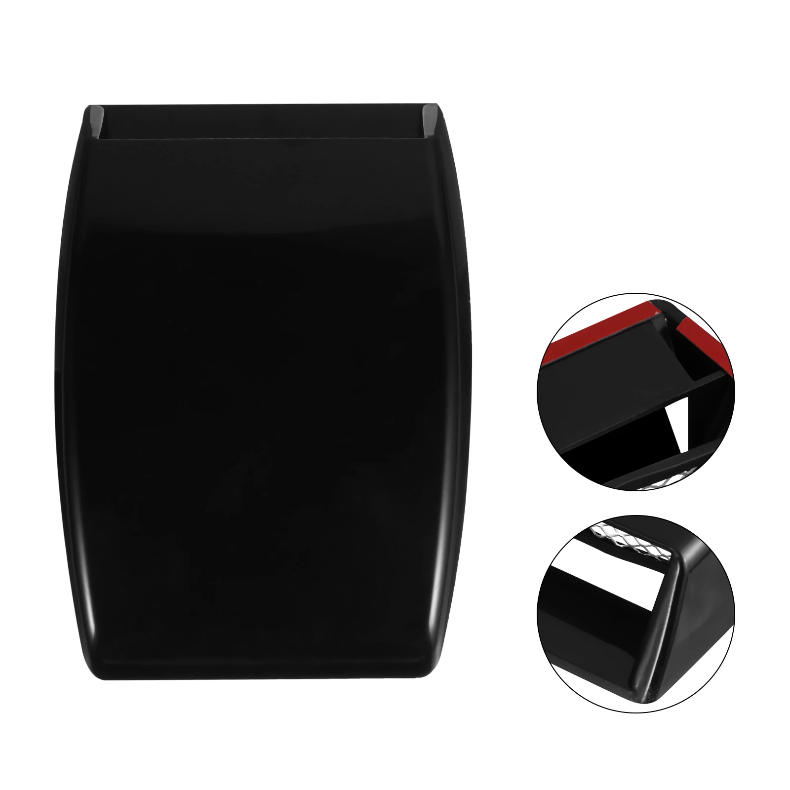 

Racing Hood Scoop Air Flow Intake Car Vent Grille Universal Fit Easy Install Adhesive Tape Base No Drilling Firm Sticking Car