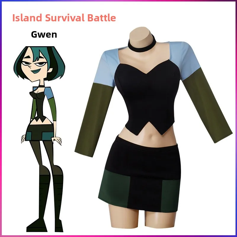 

Gwen Cosplay Women's Costume Island Survival Big Fight loween Par orm Traditional Chinese Clothing Stage Performance