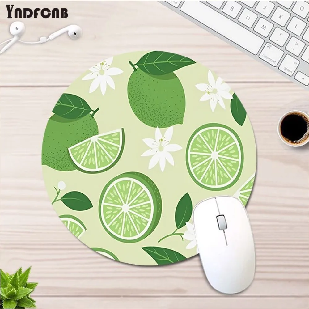 Kawaii Cute Fruit Mousepad Animation Round Big Promotion Table Mat Student Mousepad Computer Keyboard Pad for PC Gamer Mousemat