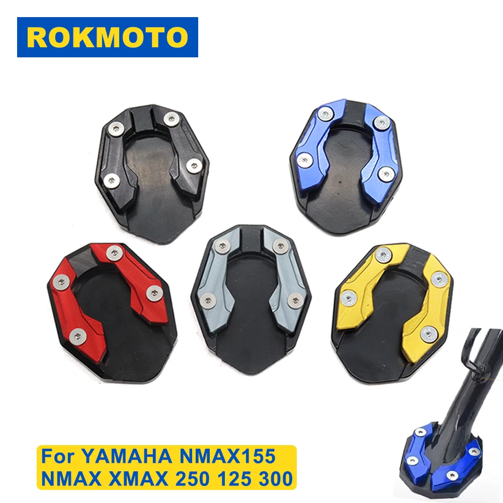 Fit For YAMAHA NMAX155 NMAX XMAX 250 125 300 Motorcycle Accessories Kickstand Enlarge Plate Pad Foot Side Stand