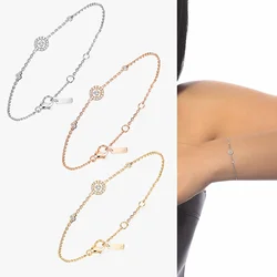 2024 New Fashion Trend 925 Silver Light Luxury Niche Design bracciale femminile gioielli romantici coppia regalo