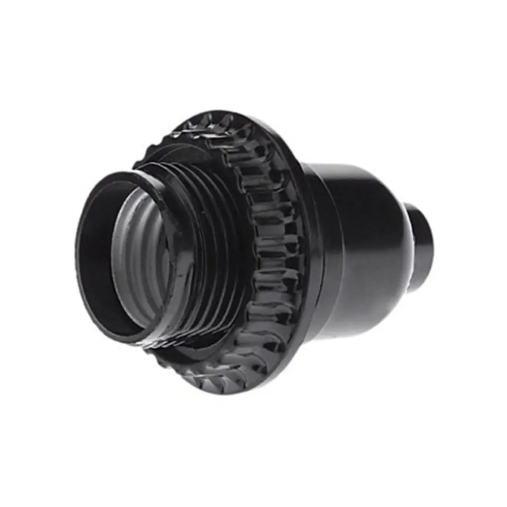 Useful with Pull Switch Bakelite E27 Bulb Base Half Teeth Black Lamp Holder Plastic 250V Bulb Socket Pendant Lamp