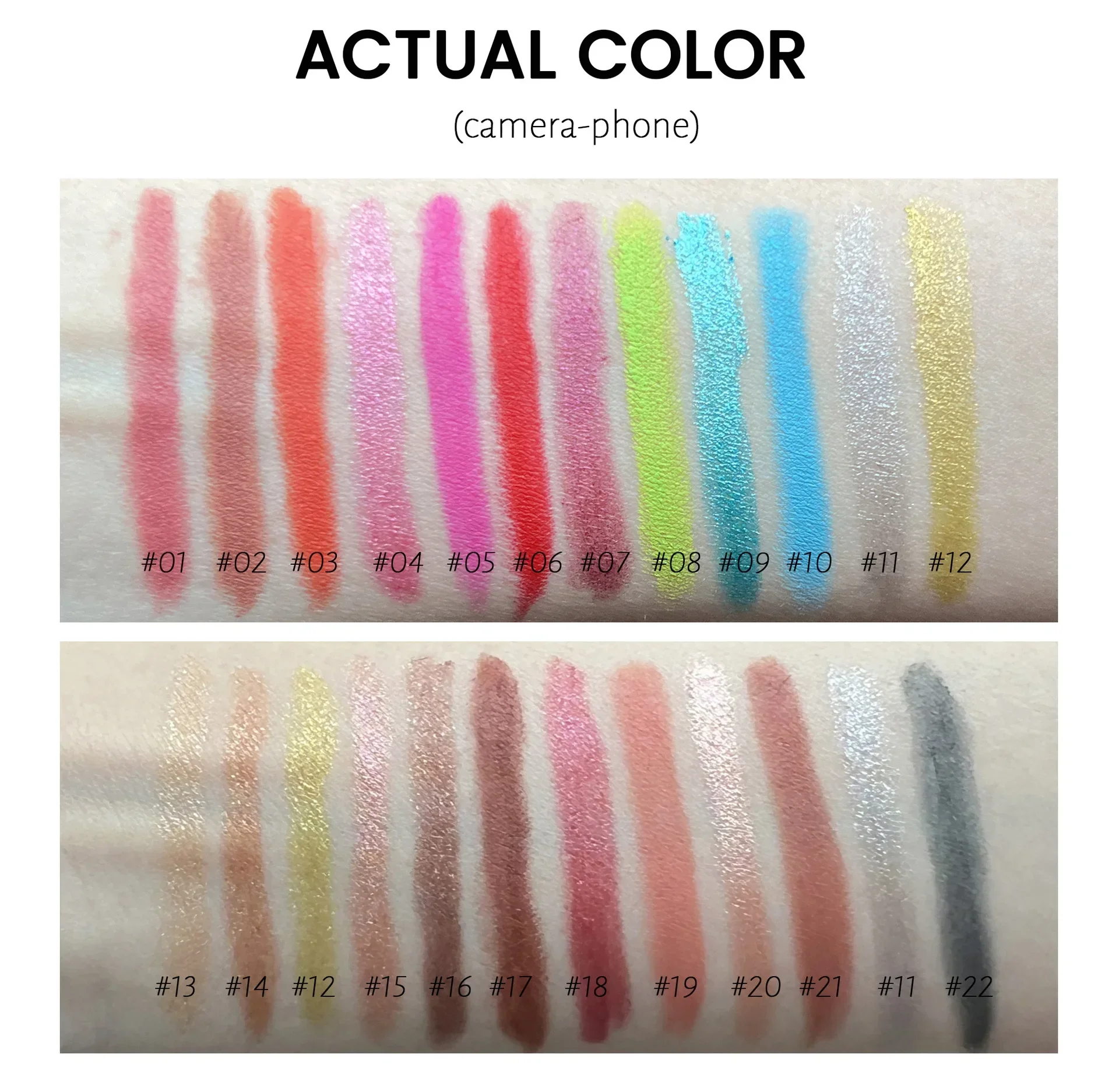 Nuova penna Gel per Eyeliner a 22 colori setosa dorata bianca marrone rossa Eyeliner ad asciugatura rapida trucco impermeabile a prova di sudore per gli occhi