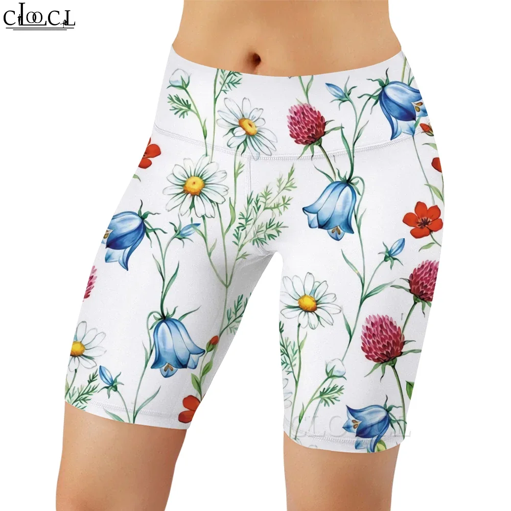 CLOOCL ファッションワークアウト女性レギンスカラートンボプリントショーツ夏のセクシーなスウェットパンツ女性ジムスポーツプッシュアップ