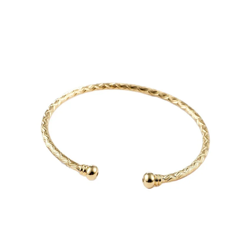 Buyee Gelang Perak Sterling 925 Sederhana Bentuk Lingkaran untuk Wanita, Perhiasan Fashion untuk Pesta Keluarga, Hadiah Gelang Perhiasan Elegan