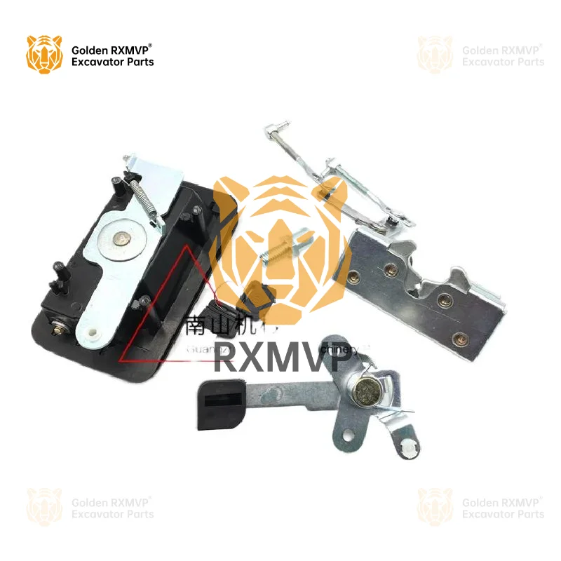 For Suitable for YuchaiYC85 8 6 135Door lock assembly door lock Lock block outer inner handle Excavator Parts