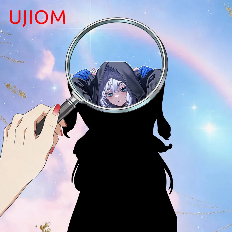 UJIOM Anime Girl Wall Sticker Window Trunk Casa Personality Luminous Desk Deko Decal Delicate Wallpapers For Kids