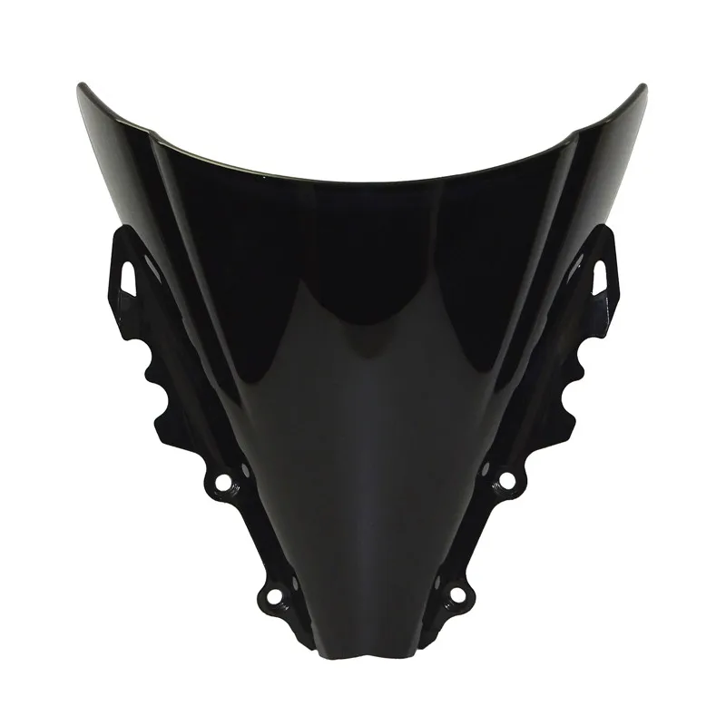 WAASE Motorcycle Double Bubble Windscreen Windshield Fly Shield Screen Wind Deflector For Yamaha YZF R6 YZF-R6 RJ11 2006 2007