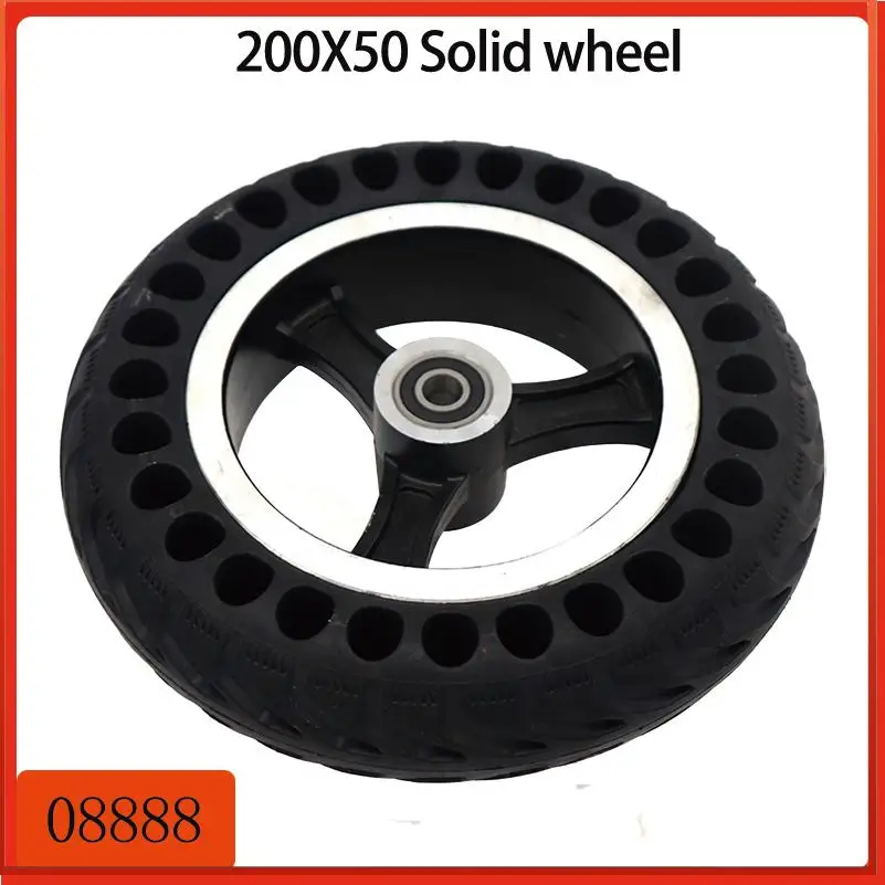 200x50 Explosion proof Solid Wheel Suitable for Electric Bicycle Scooter Tire 8-inch Non Inflatable Solid Tire