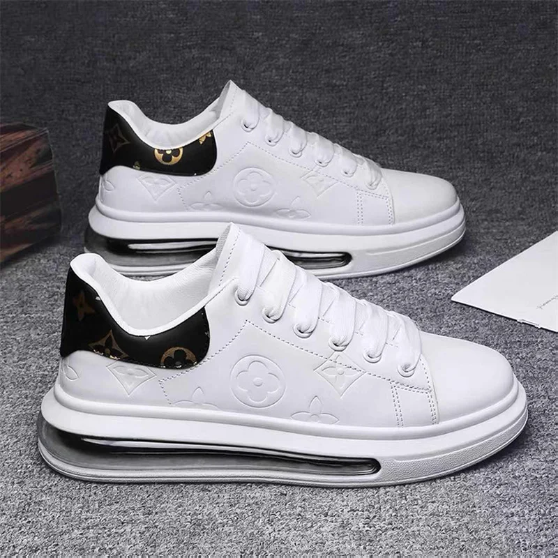 

High quality elastic force Air Cushion Running Shoes for Men Casual Little white shoes - Classic Leather Boardshoe Free Shipping